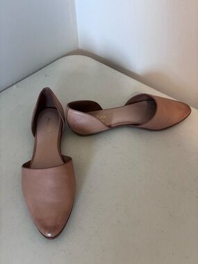 ALDO Women's D'Orsay Pointed Toe Flats - Tan